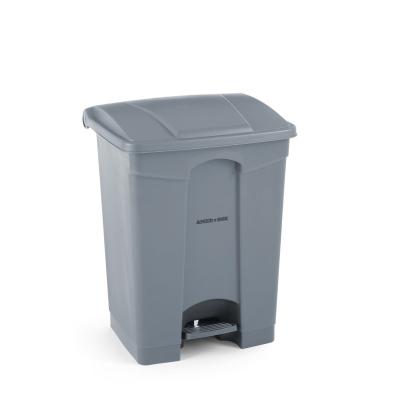 Nádoba na odpadky s pedálem, AmerBox, 68L, Světle šedá, 490x410x(H)660mm | 691151